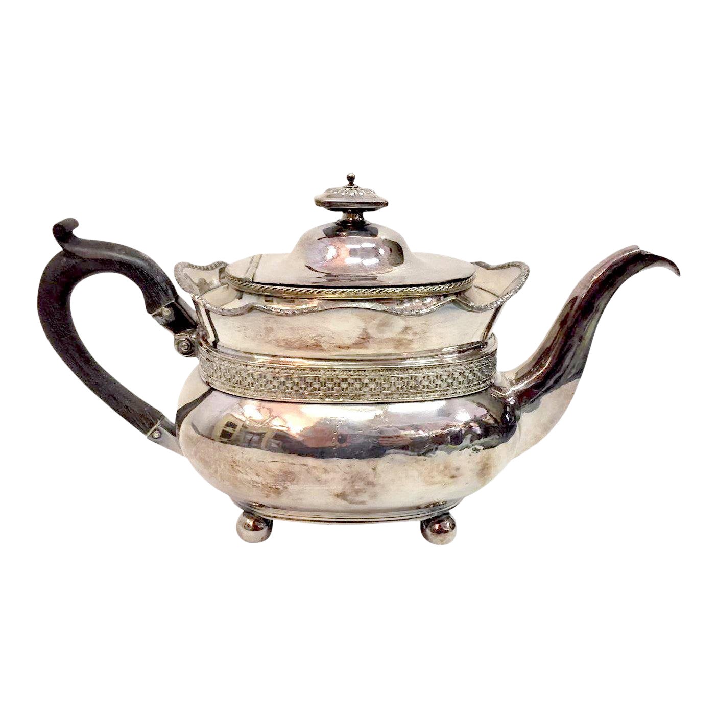 Antique Silver Plated Copper Teapot Chairish