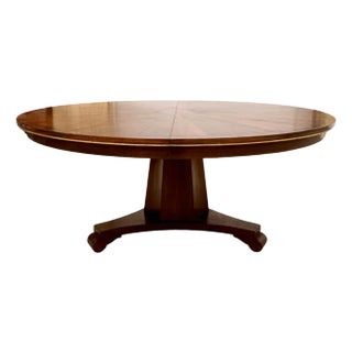 Dessin Fournir Extendable Mahogany Empire Style Sollis Dining Table For Sale