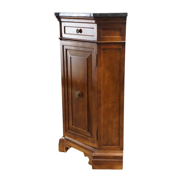 Bernhardt Furniture Solid Cherry Contemporary Italian Neoclassical Tuscan Style 73" Buffet W. Granite Top 802-133 For Sale - Image 13 of 16