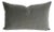 Fortuny Bacan in Whippet Lumbar Pillow Cover - Solid Gray Plushy Velvet Rectangle Cushion Case For Sale