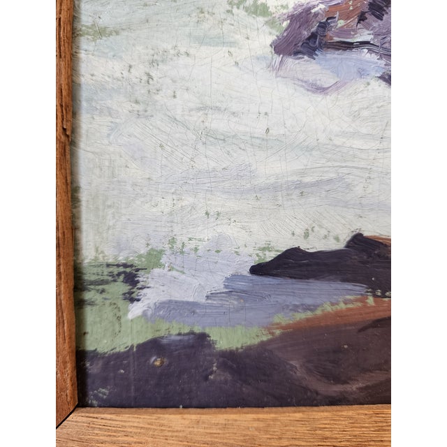 Early 20th Century Rockport Seascape Oil Painting by Arthur J. Hammond For Sale - Image 10 of 13