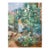 Vintage French Impressionist Art Print – Flower Garden Landscape by Morisot, 36" X 48" For Sale