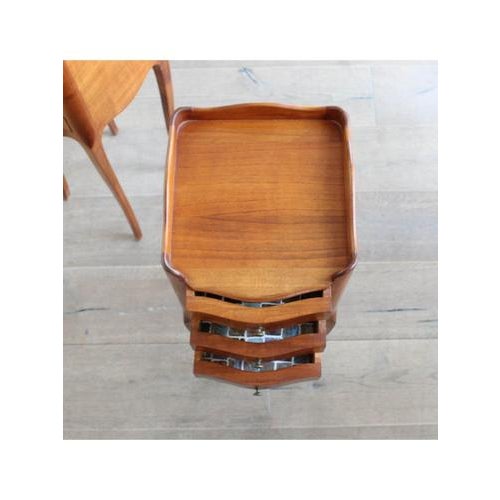 Petit Bedside Tables, France, 1920, Set of 2 For Sale - Image 11 of 17
