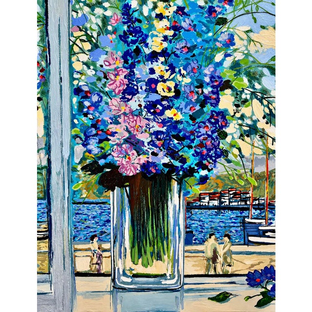 1980s Michel-Henry “Delphiniums” Artist’s Proof Serigraph e.a. 5/50 For Sale - Image 4 of 18