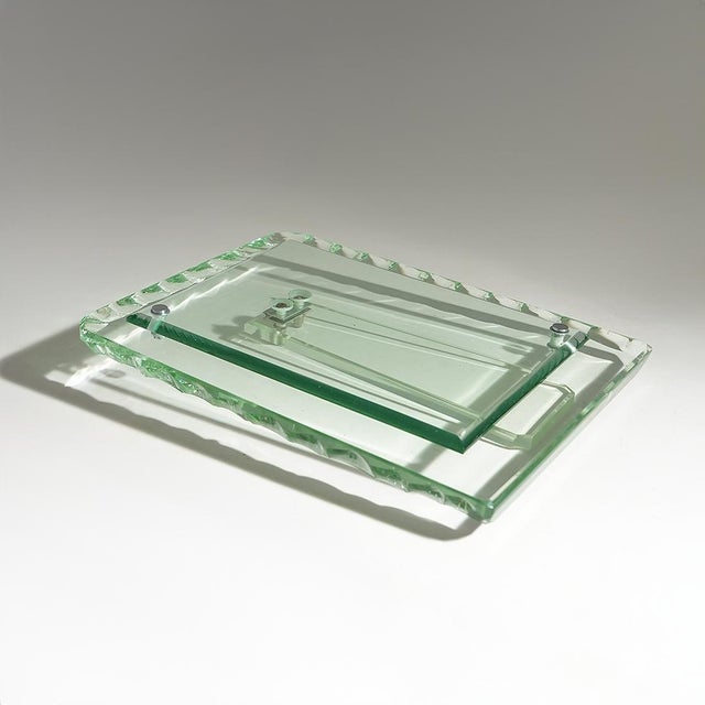 Hammered Glass Tabletop Photo Frame, 1960s For Sale - Image 6 of 15