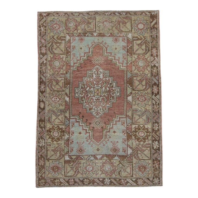 Turkish Anatolian Rug 3'6" x 4'11" #18054 For Sale