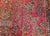 Vintage Oversized Persian Sarouk Rug in Allover Floral Bouquets in Red, Navy, French Blue For Sale - Image 15 of 18