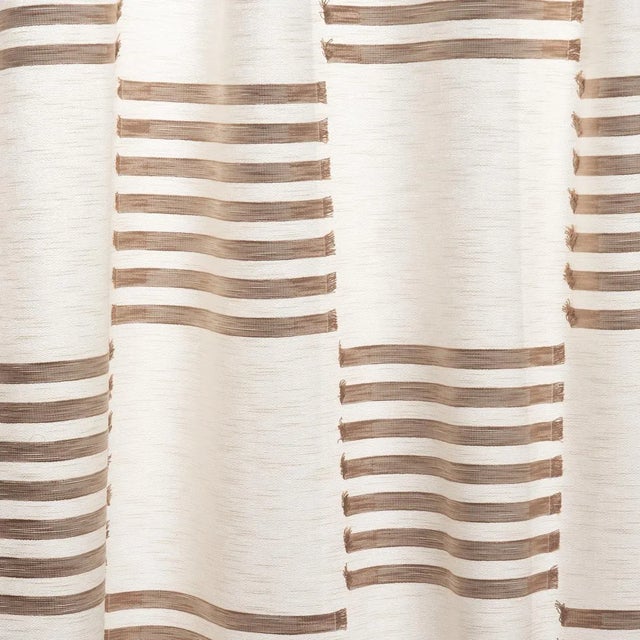 Schumacher Bryce Sheer Fabric In Maple For Sale