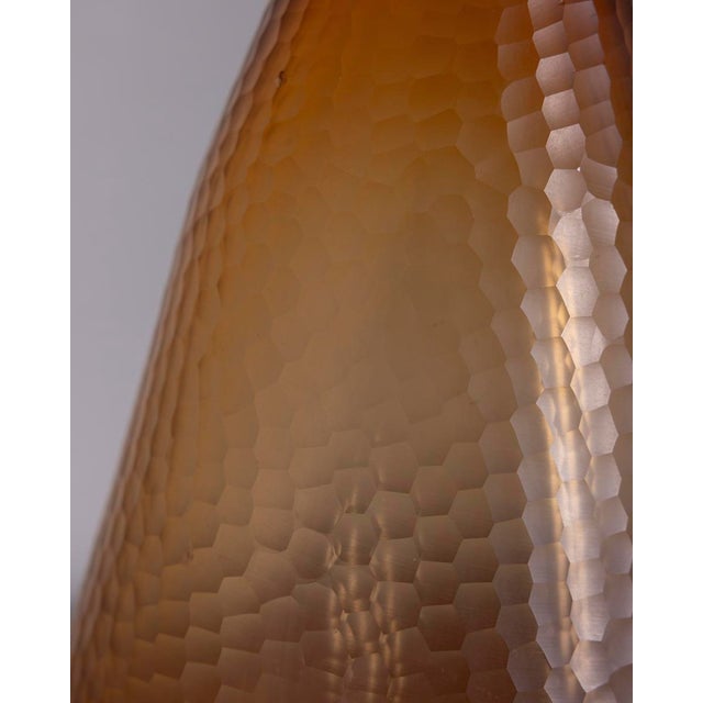 Large Vintage Hammered Murano Glass Vase by Carlo Scarpa for Venini, 1950s For Sale - Image 9 of 11