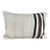 Turkish Hemp Pillow Cushion Natural Beige Black Pillow Cushion Cover 16" x 24" For Sale
