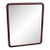 1920 Mahogany Round Edge American Mirror. For Sale