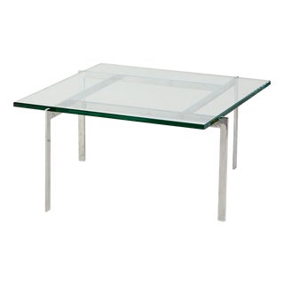 Vintage Coffee Table in Chrome For Sale