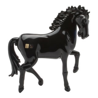 Hand Blown Murano Horse Sculpture For Sale