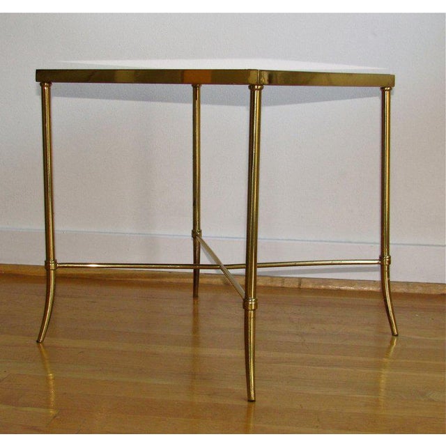 1960's Vintage Italian Brass X Base Side Table Chairish