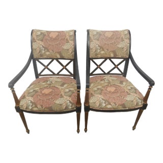 Pair of Stunning Dorothy Draper for Henredon Hollywood Regency Armchairs For Sale