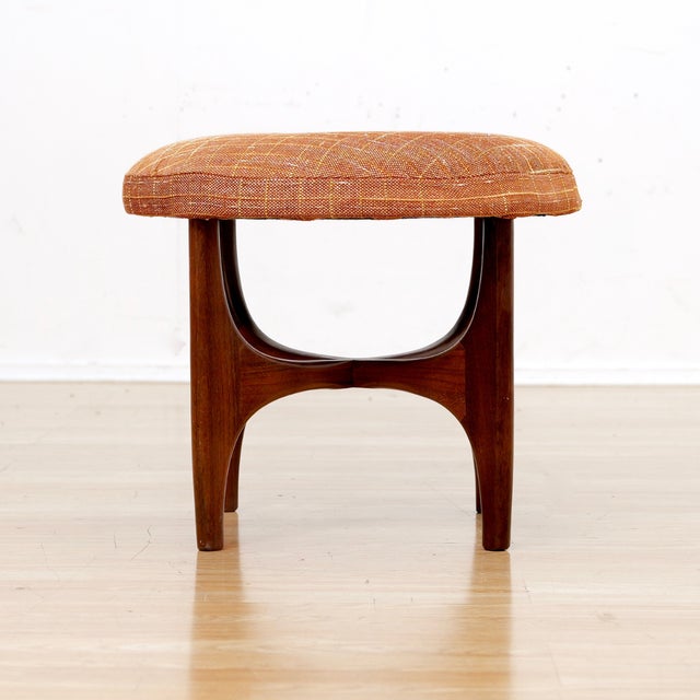 This vintage 'astro' vanity stool was by designed by VB Wilkins for G Plan during the 1960s. Produced in solid afromosia...