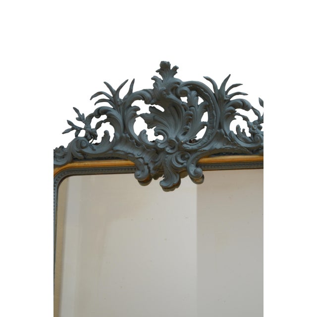 Empire French Giltwood and Painted Pier Mirror, 1860 For Sale - Image 10 of 16