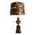 Vintage Neoclassical Bust and Mirrored Table Lamp With Gold Tortoiseshell Shade For Sale