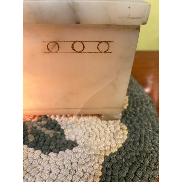 Art Deco Antique Illuminated Sculpture of Lady Walking Dogs For Sale - Image 9 of 14