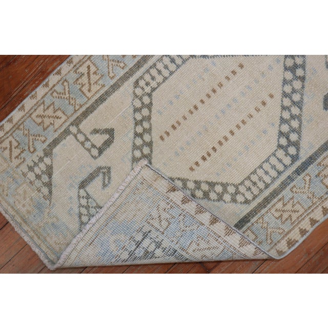 Narrow Neutral Color Persian Runner, Mid-20th Century For Sale - Image 18 of 18