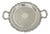 Vintage Oneida Victorian Round Silver Plated Serving Platter Tray W/ Handles For Sale