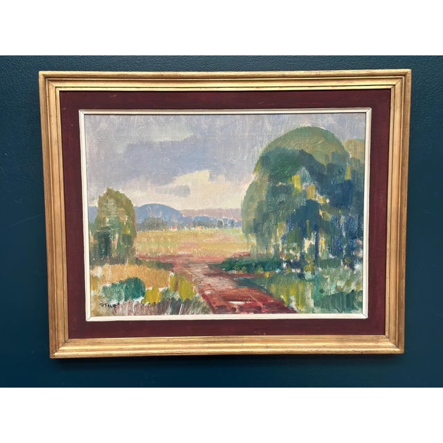 Ragnar Falk, Landscape, 1950s, Oil Painting on Canvas, Framed For Sale - Image 6 of 18