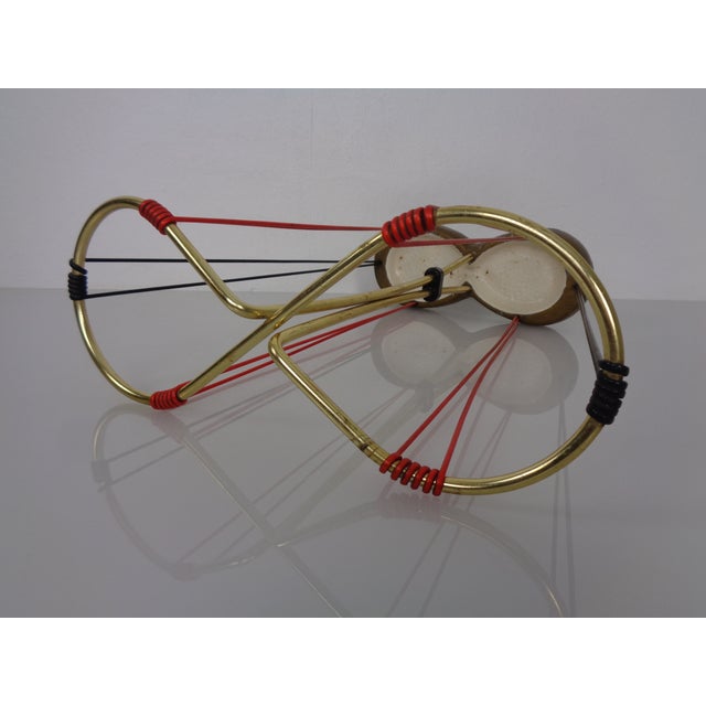 Black Mid-Century Modern String Umbrella Stand, Germany, 1950s For Sale - Image 8 of 18