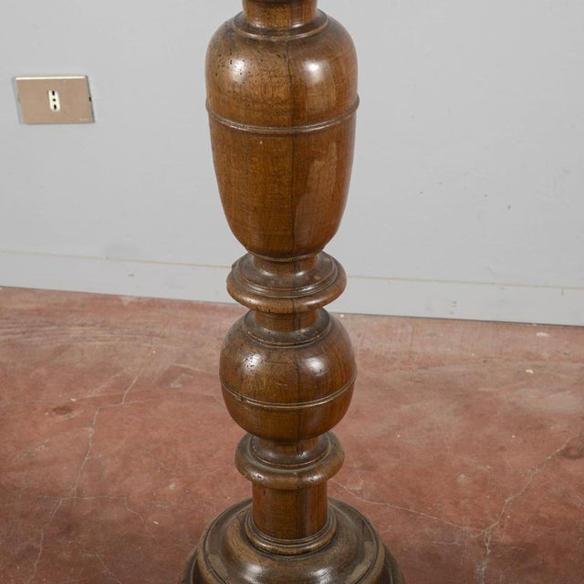 Louis XIV Floor Candlestick with Turned Lion Feet For Sale - Image 11 of 18