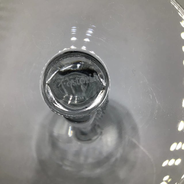 Etched Fostoria Heather Crystal Water Goblets-Set of 6 For Sale In Sacramento - Image 6 of 13