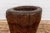 Wood 19th Century Rustic Teak Wood Mortar Urn, Antique Planter for Vintage Home Decor For Sale - Image 7 of 12