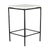 Modern Marble & Iron Diamond Side Table For Sale In Los Angeles - Image 6 of 7