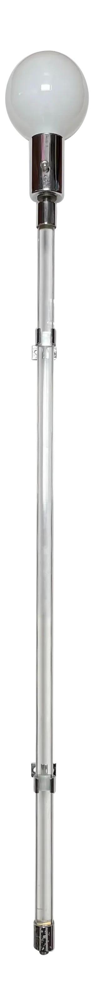 1970s Knoll Crylicord Chrome and Lucite Corded Sconce