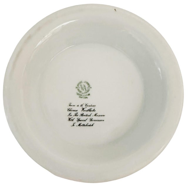 Ceramic Late 20th Century Mottahedeh Vista Allegre Chinese Woodblock Neoclassical Cachepot For Sale - Image 7 of 7