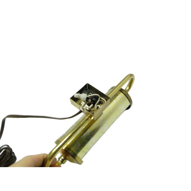 Art Deco Wall Lamp, Czechoslovakia, 1950s For Sale - Image 9 of 10