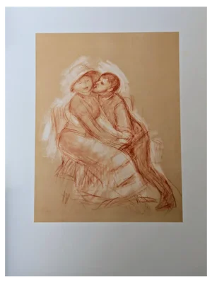 Pierre-Auguste Renoir, Lovers, Lithograph
