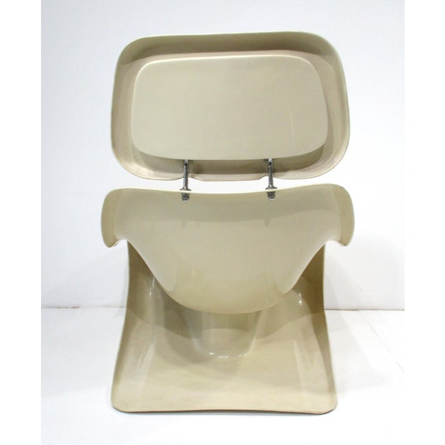 Joe Colombo Space Age Targa Lounge Chair and Ottoman in the Style of Klaus Uredt For Sale - Image 4 of 12