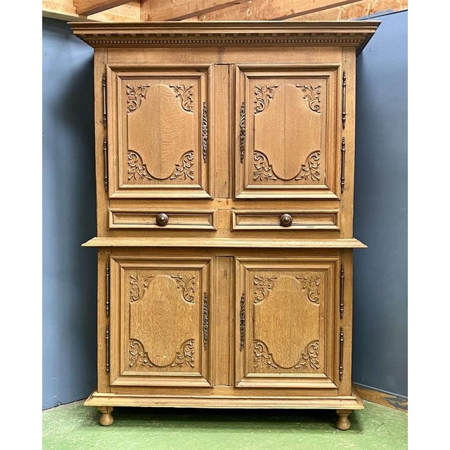 18th Century Oak 4-Door Buffet For Sale - Image 15 of 15