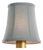 Visual Comfort Signature 4" Blue Linen Soft Empire Shade For Sale
