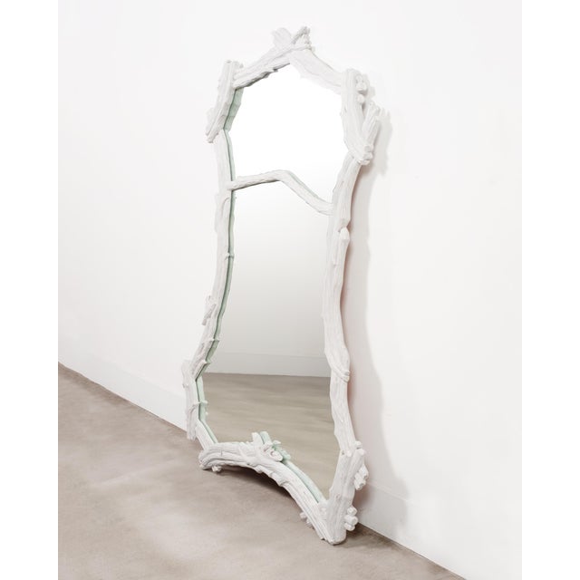 Pair of John Dickinson Style White Lacquered Faux Bois Mirrors For Sale - Image 12 of 18