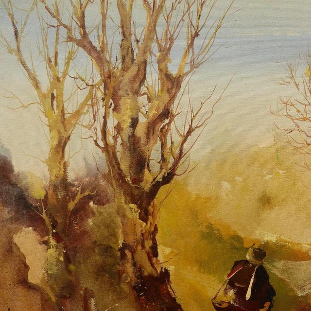 Jorge Aguilar-Agon, Landscape Composition, 1960, Oil Painting on Canvas, Framed For Sale - Image 12 of 17