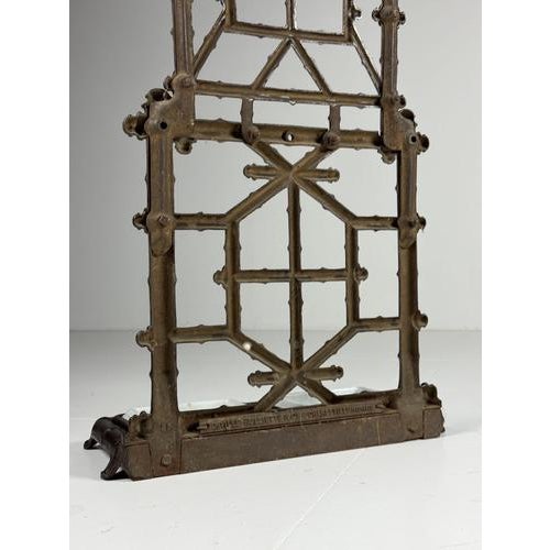Antique Faux Bamboo Coat Rack in Cast Iron, 1890 For Sale - Image 12 of 18
