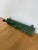 Featuring a beautifully aged, distressed green painted finish, this original wooden coat/hat rack offers immense character...