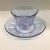Set of 9 1930's tea/coffee cups and plates plates. The blown glass cups with plates have a beautiful lavender hue with an...