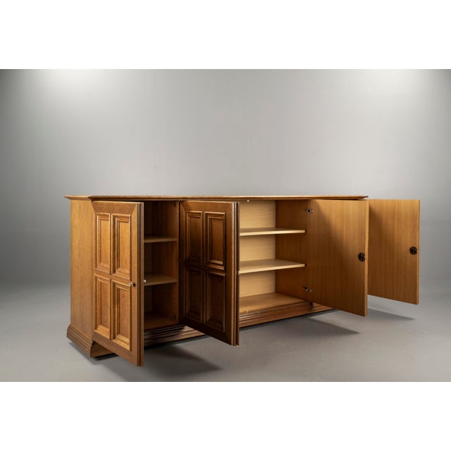 Brutalist Sideboard with Wood Cassette Fronts by Gerhard Bartels, 1970s For Sale - Image 11 of 18
