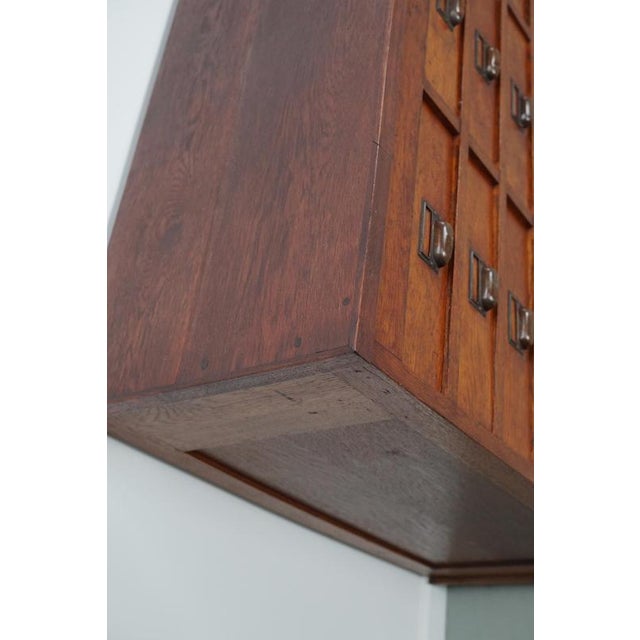 Large Dutch Oak Apothecary Cabinet, 1930s For Sale - Image 9 of 16