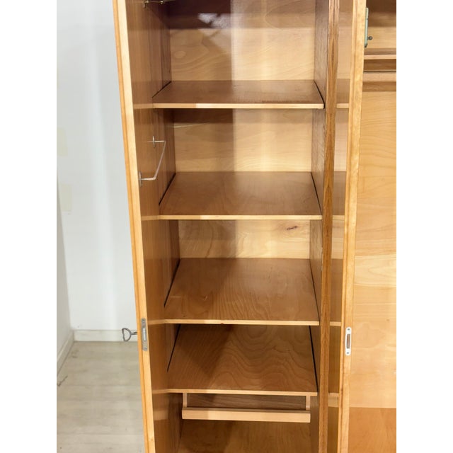 Mid-Century Wardrobe in Pine, 1960s For Sale - Image 4 of 13