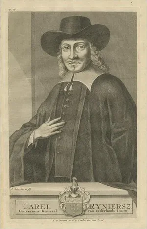 Valentijn, Carel Reyniersz, Governor-General of the VOC, Dutch East Indies, 1724, Print
