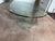 Transparent Mid Century Post Modern Italian Waterfall Glass Coffee Table For Sale - Image 8 of 12