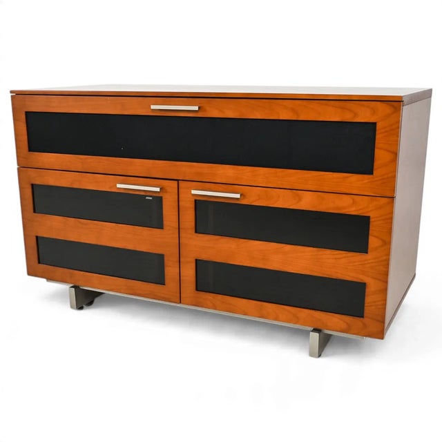 BDI Studio provides practical luxury in a media cabinet / credenza from their Avion line. This cabinet provides useful...
