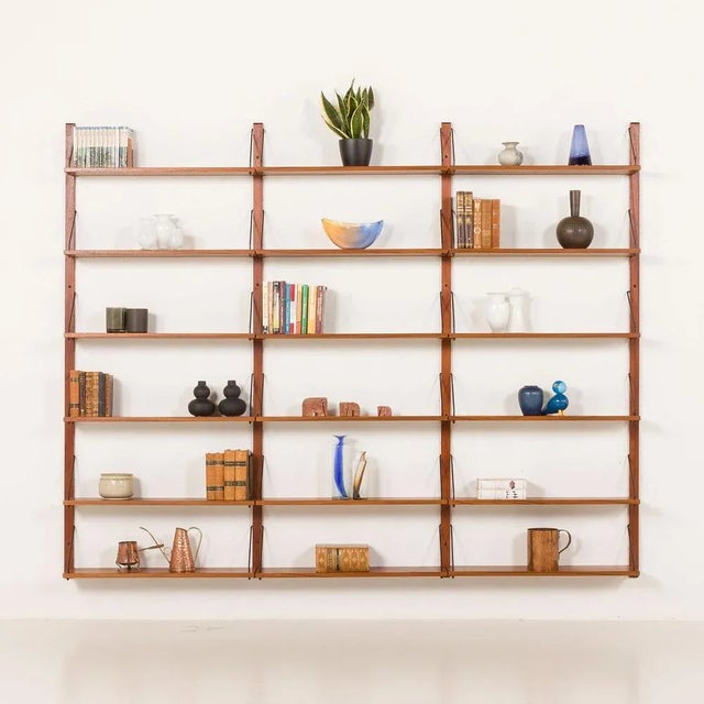 Mid-Century Modern Mid-Century Danish Teak Shelving Unit, 1970s, Set of 18 For Sale - Image 3 of 14